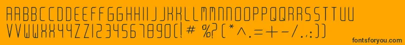 ArkadiaBold Font – Black Fonts on Orange Background