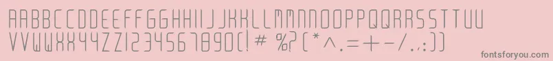 ArkadiaBold-Schriftart – Graue Schriften auf rosa Hintergrund