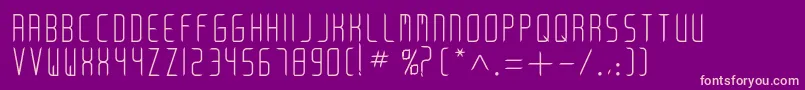 ArkadiaBold Font – Pink Fonts on Purple Background