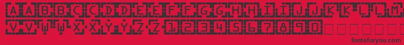 Encounter Font – Black Fonts on Red Background