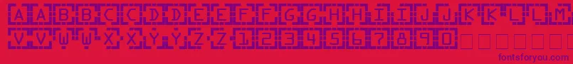 Encounter Font – Purple Fonts on Red Background