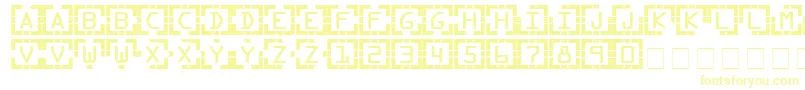 Encounter Font – Yellow Fonts on White Background