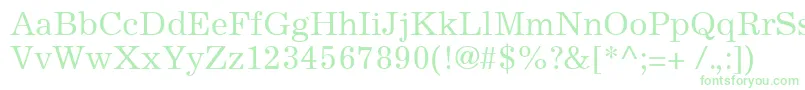ExcelsiorCyrillicUpright Font – Green Fonts on White Background