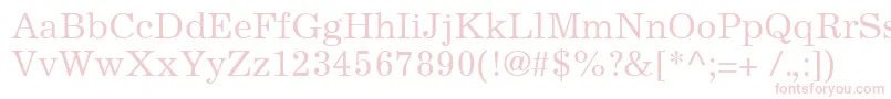 ExcelsiorCyrillicUpright Font – Pink Fonts on White Background