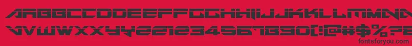 Tarrgetlaser Font – Black Fonts on Red Background