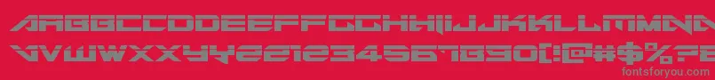 Tarrgetlaser Font – Gray Fonts on Red Background