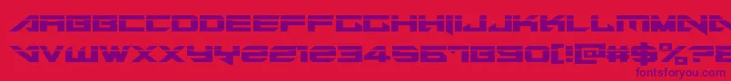 Tarrgetlaser Font – Purple Fonts on Red Background