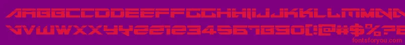 Tarrgetlaser Font – Red Fonts on Purple Background