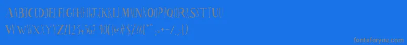Lisätietoja Ppscrabionau-fontista Ppscrabionau-fontti – harmaat kirjasimet sinisellä taustalla