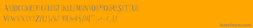 Więcej informacji o czcionce Ppscrabionau Czcionka Ppscrabionau – szare czcionki na pomarańczowym tle