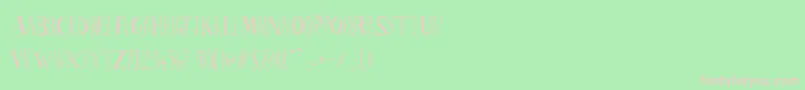 Ppscrabionau Font – Pink Fonts on Green Background