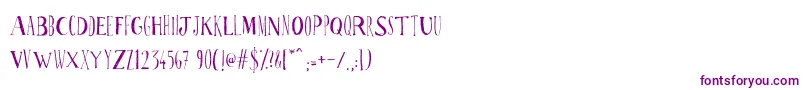 Ppscrabionau Font – Purple Fonts on White Background