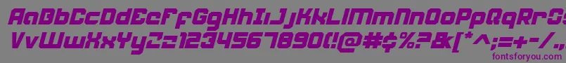 Weaponeeri Font – Purple Fonts on Gray Background