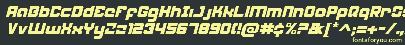 Weaponeeri Font – Yellow Fonts on Black Background