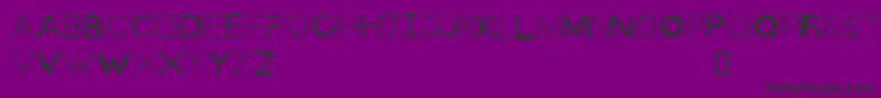 ZhollyDisplay Font – Black Fonts on Purple Background