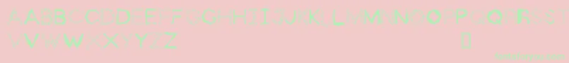 ZhollyDisplay Font – Green Fonts on Pink Background