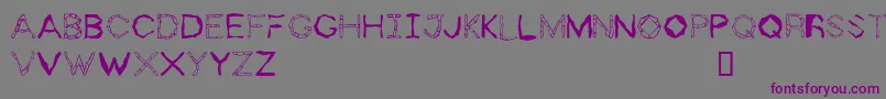 ZhollyDisplay Font – Purple Fonts on Gray Background