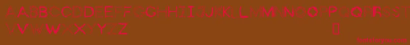 ZhollyDisplay Font – Red Fonts on Brown Background