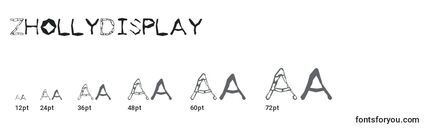ZhollyDisplay Font Sizes