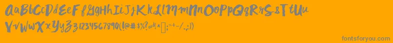 Подробнее о шрифте Mixkitsch Шрифт Mixkitsch – серые шрифты на оранжевом фоне