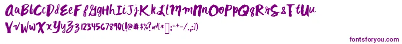 Mixkitsch Font – Purple Fonts on White Background