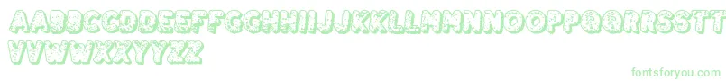 DestroyTheEnemy Font – Green Fonts on White Background
