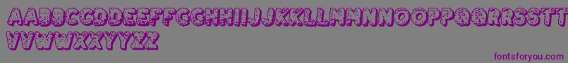 DestroyTheEnemy Font – Purple Fonts on Gray Background