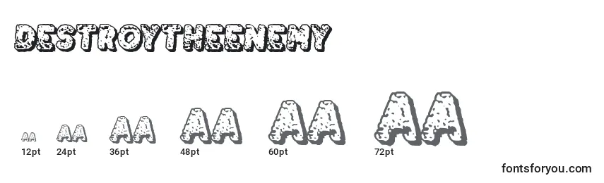 DestroyTheEnemy Font Sizes