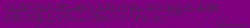 Machia Font – Black Fonts on Purple Background