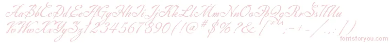 Machia Font – Pink Fonts on White Background