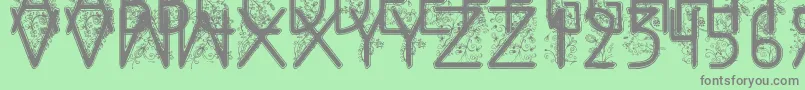 More about FloralFlower Font FloralFlower Font – Gray Fonts on Green Background