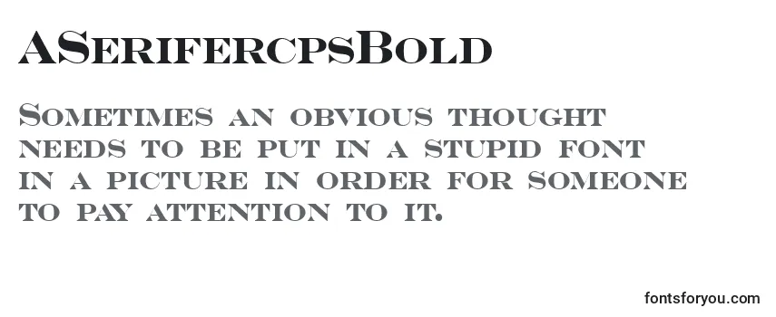 ASerifercpsBold Font