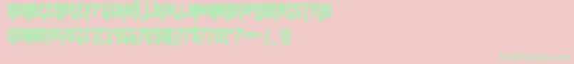 Amazdoomright2 Font – Green Fonts on Pink Background