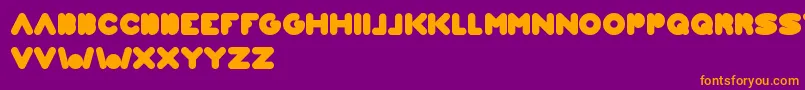 WeknowWorld Font – Orange Fonts on Purple Background