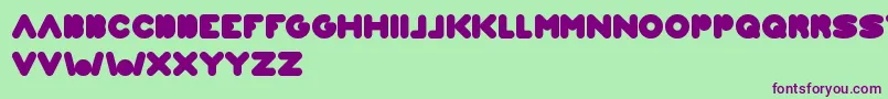 WeknowWorld Font – Purple Fonts on Green Background