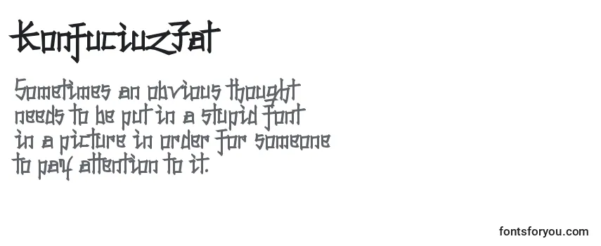 Обзор шрифта KonfuciuzFat