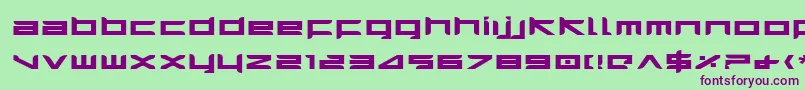 Harrieb Font – Purple Fonts on Green Background