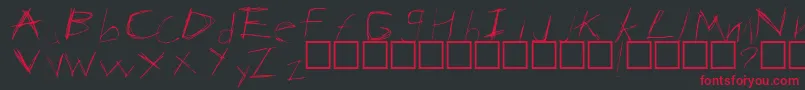 Anarchy Font – Red Fonts on Black Background