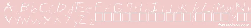 Anarchy Font – White Fonts on Pink Background