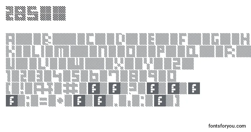 Шрифт 28Sys – алфавит, цифры, специальные символы