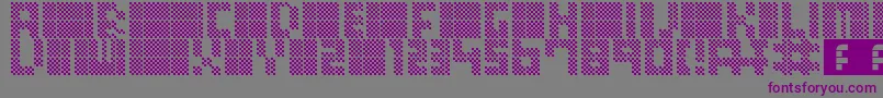 Шрифт 28Sys – фиолетовые шрифты на сером фоне