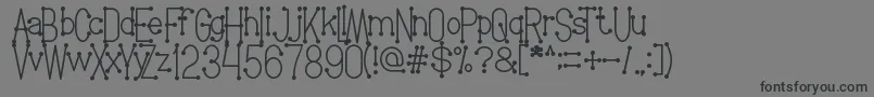 WelcomeToPlanetEarth Font – Black Fonts on Gray Background