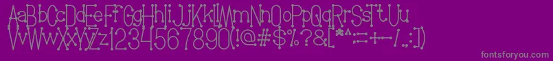 WelcomeToPlanetEarth Font – Gray Fonts on Purple Background