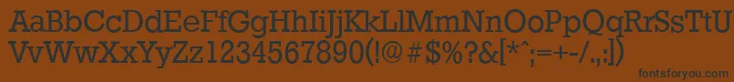 StaffordserialRegular Font – Black Fonts on Brown Background