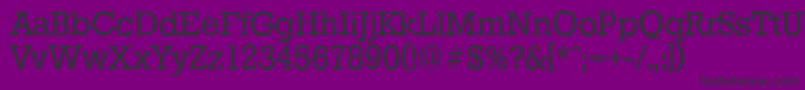 StaffordserialRegular Font – Black Fonts on Purple Background