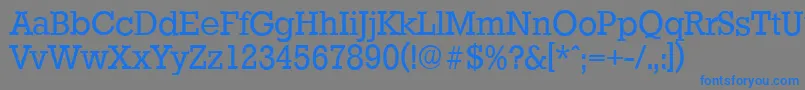 StaffordserialRegular Font – Blue Fonts on Gray Background