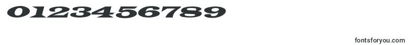 フォントLatinWideextoblNormal – 数字と数値のためのフォント