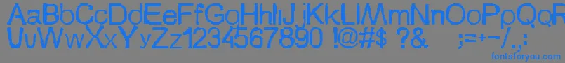 Szionka Font – Blue Fonts on Gray Background