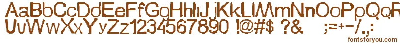 Szionka Font – Brown Fonts on White Background