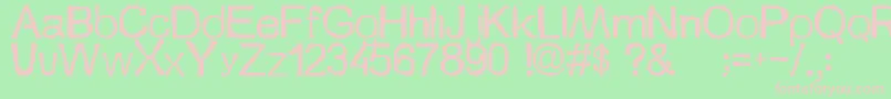 Szionka Font – Pink Fonts on Green Background